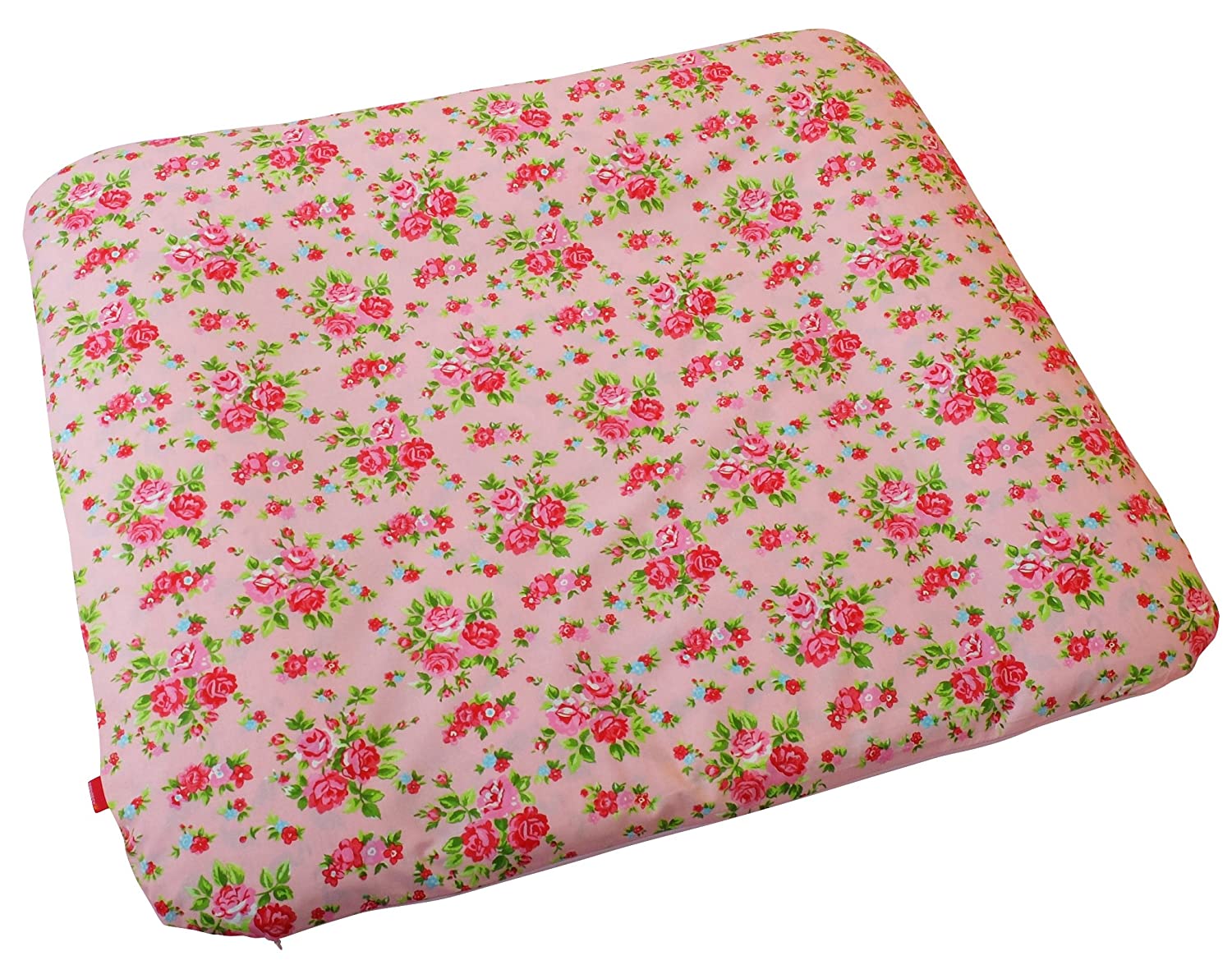 Ideenreich Changing Mat Cover Liner  Romantic Flowers pink