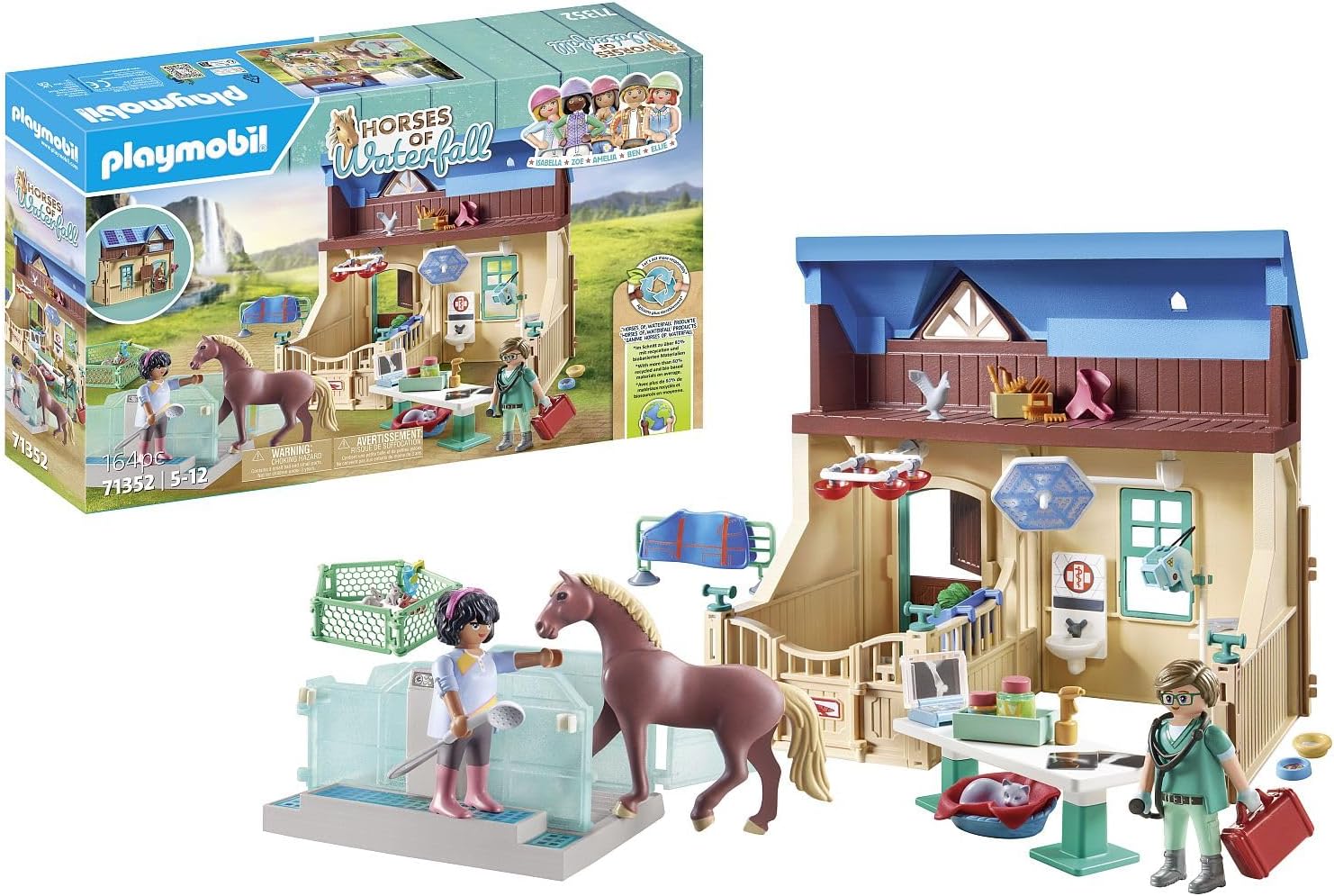 PLAYMOBIL World of Horses 71352 Equestrian Therapy & Veterinary Practice, from 5 Years