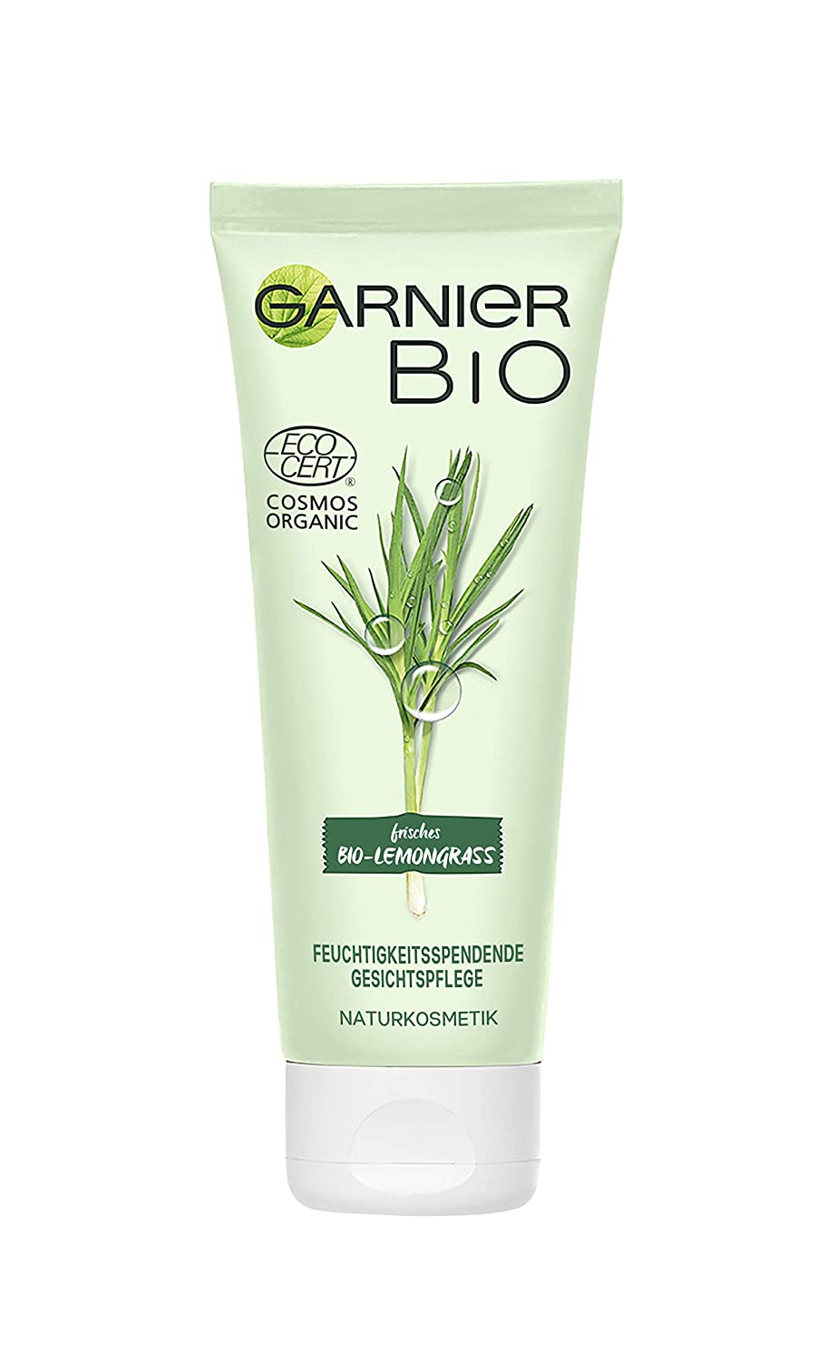 Garnier Garnier Organic Cream Lemongrass & Aloe Vera Natural Cosmetics Lemongrass Moisturising Face Care 1 x 50 ml, ‎transparent
