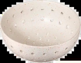 Fruit bowl/strainer made of ceramic for fruits, off-white, 1 piece