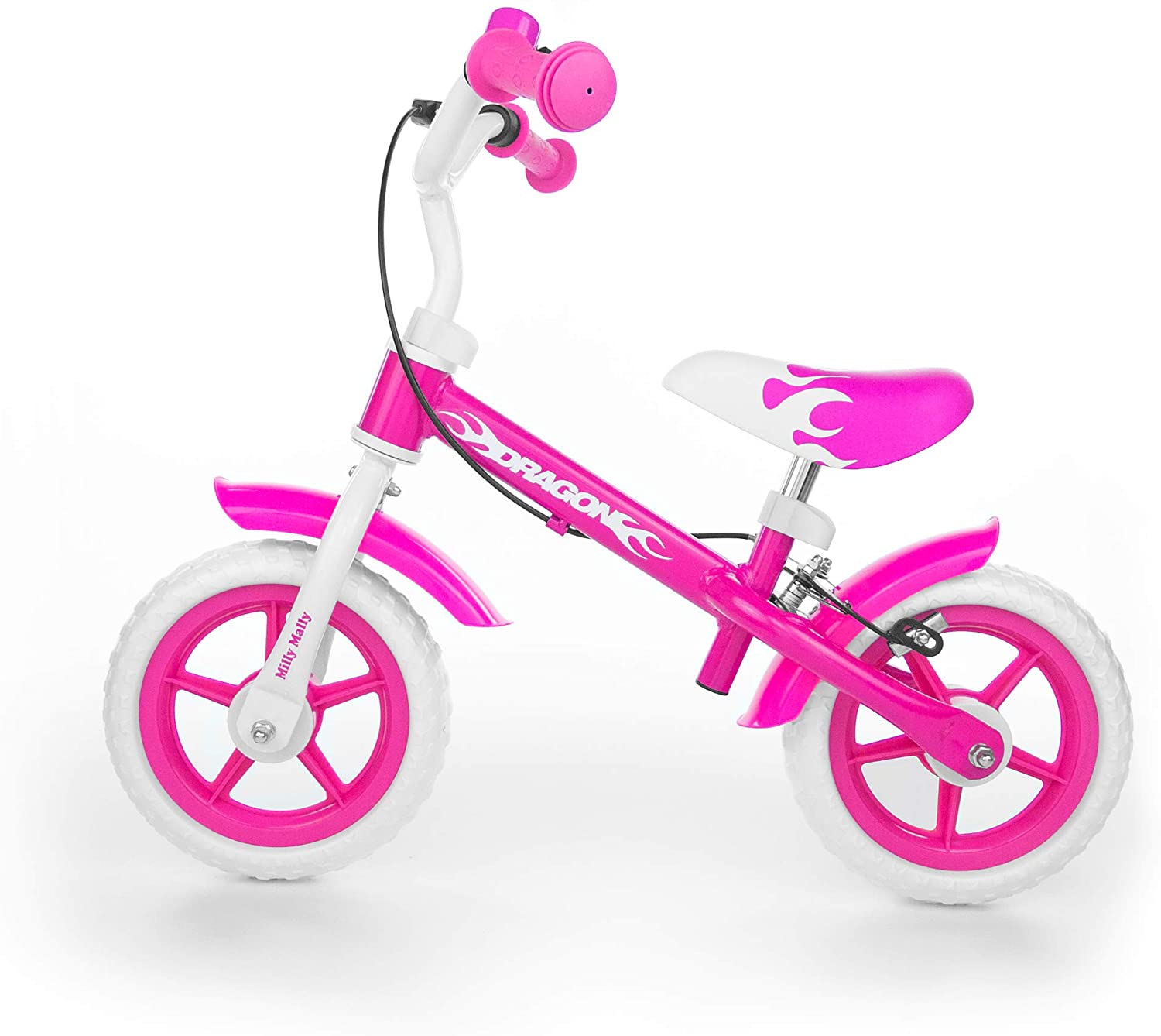 Milly Mally 2145 Childrens Balance Bike 10 Inch Wheels With Brakes And Bel