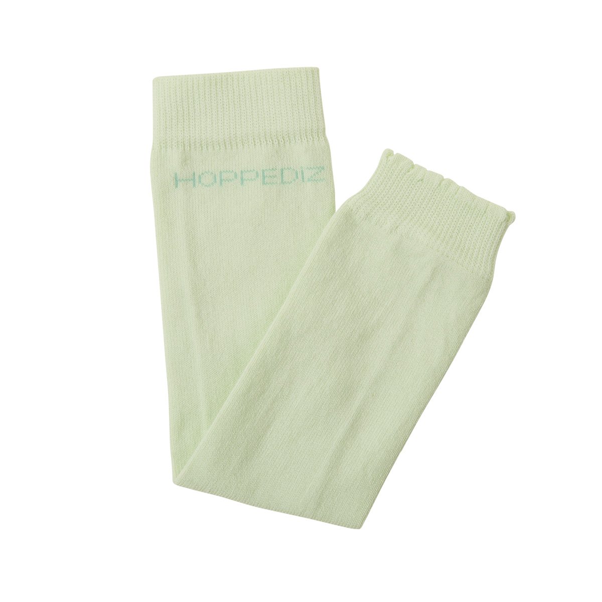 HOPPEDIZ® Baby leg warmers made from organic cotton, plain lime green