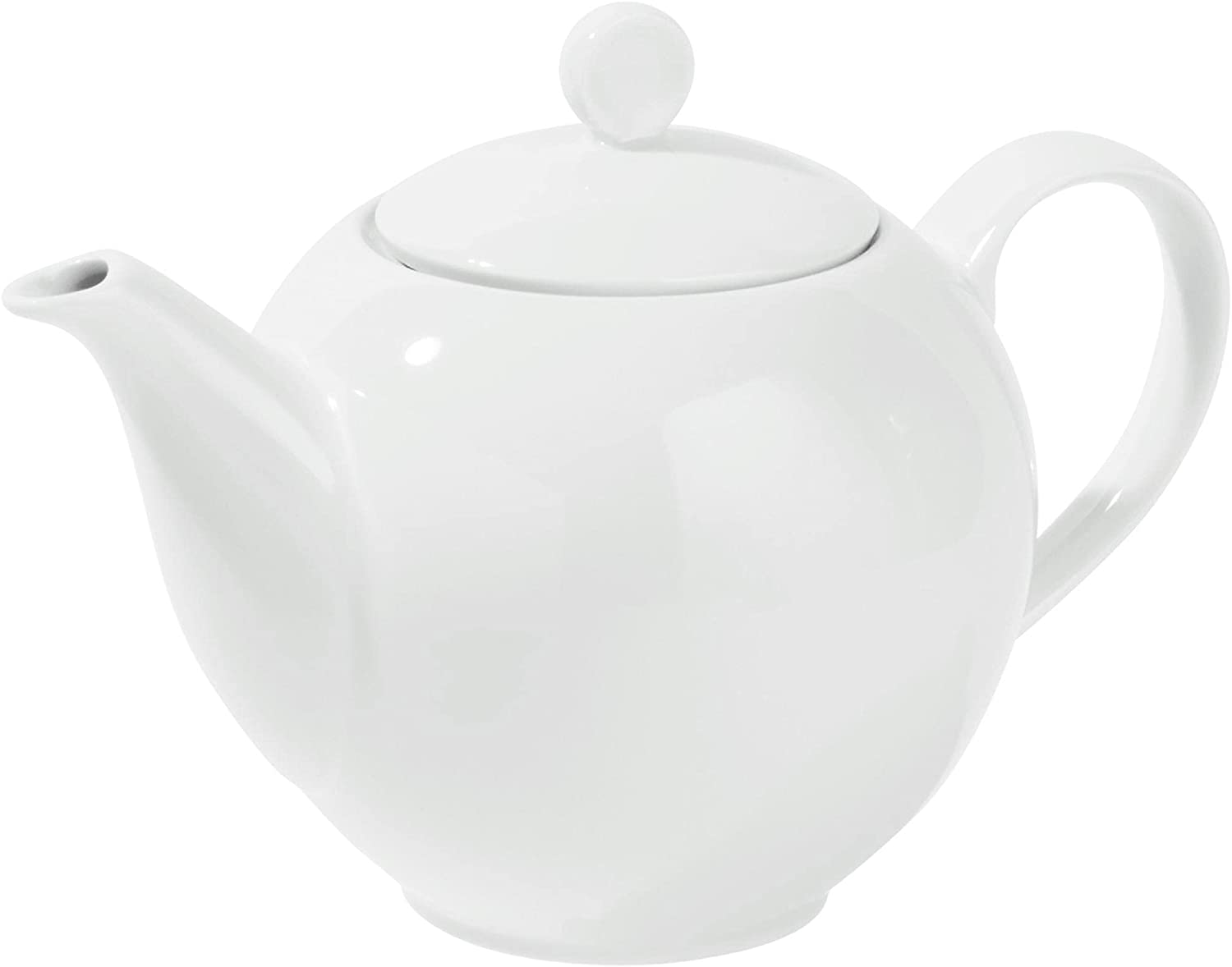 BUTLERS Puro Teapot 1300 ml Made of Quality Porcelain - White Porcelain Jug with Handle - High-Quality Tea Service