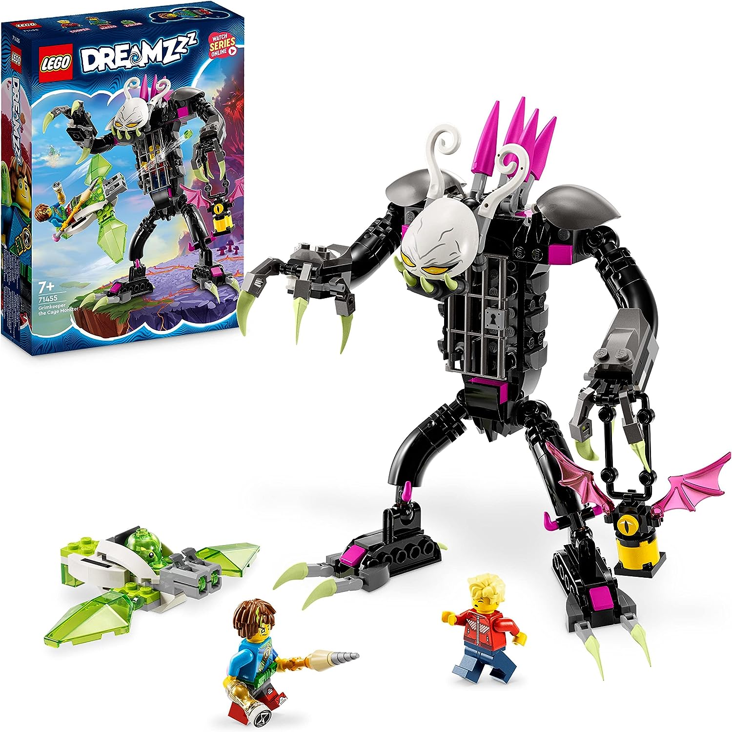 LEGO 71455 DREAMZzz the Albkeeper, Monster Figure Set, Turn Z-Blob into a Mini Plane or Hoverbike, with 2 Mini Figures from the TV Show, Toy for Children from 7 Years