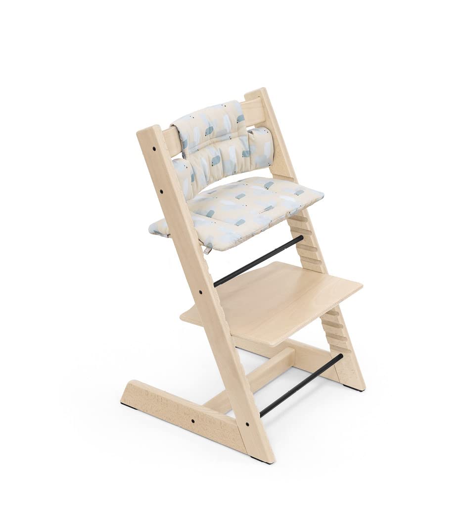 Stokke Tripp Trapp Classic Pillow - High Chair Cushion for Tripp Trapp - For Babies and Children - Birds Blue