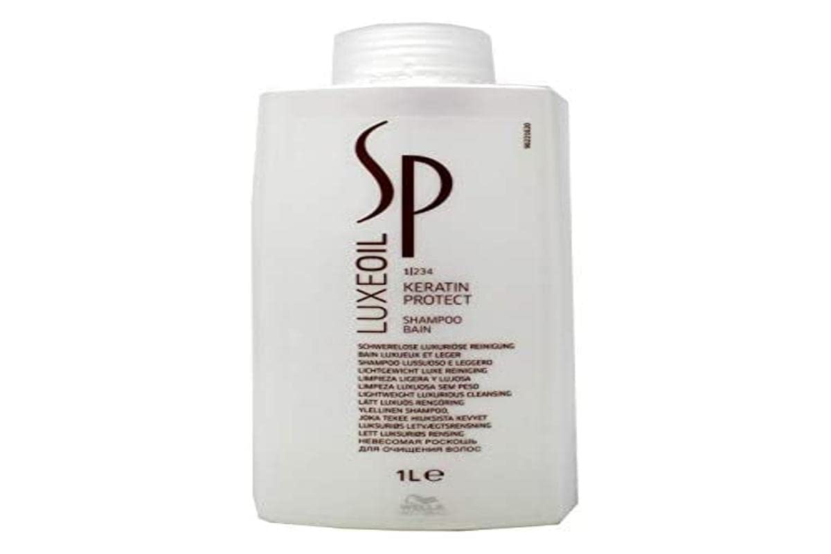 Wella SP System Professional Luxeoil Keratin Protect Shampoo, Pack of 1 (1 x 1 L)