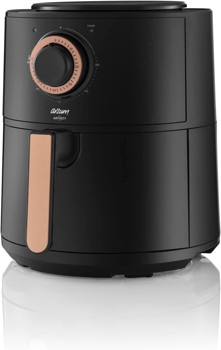 Arzum AR2062-B Airtasty Air Fryer with 4 L capacity, no oil, healthy fry, time and temperature setting, easy clean detachable basket