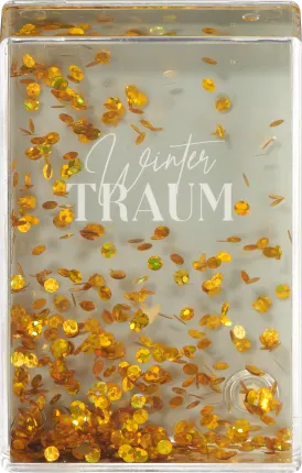 Photo frame Instax 8.5x5.5 cm for shaking Glitter Gold, 1 pc