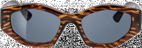 Sunglasses adults brown exotic design, square frame, 1 piece