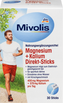 Mivolis Magnesium + Kalium Direkt-Sticks 30 St., 112,5 g