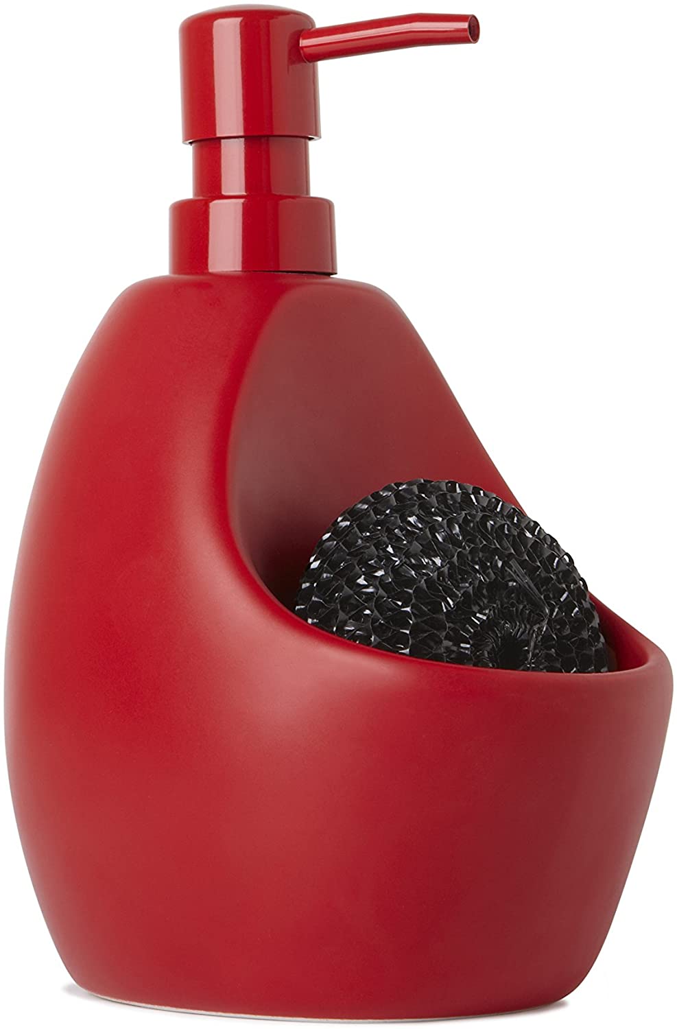 Umbra Joey Soap Dispenser And Scrub Included Combo Red