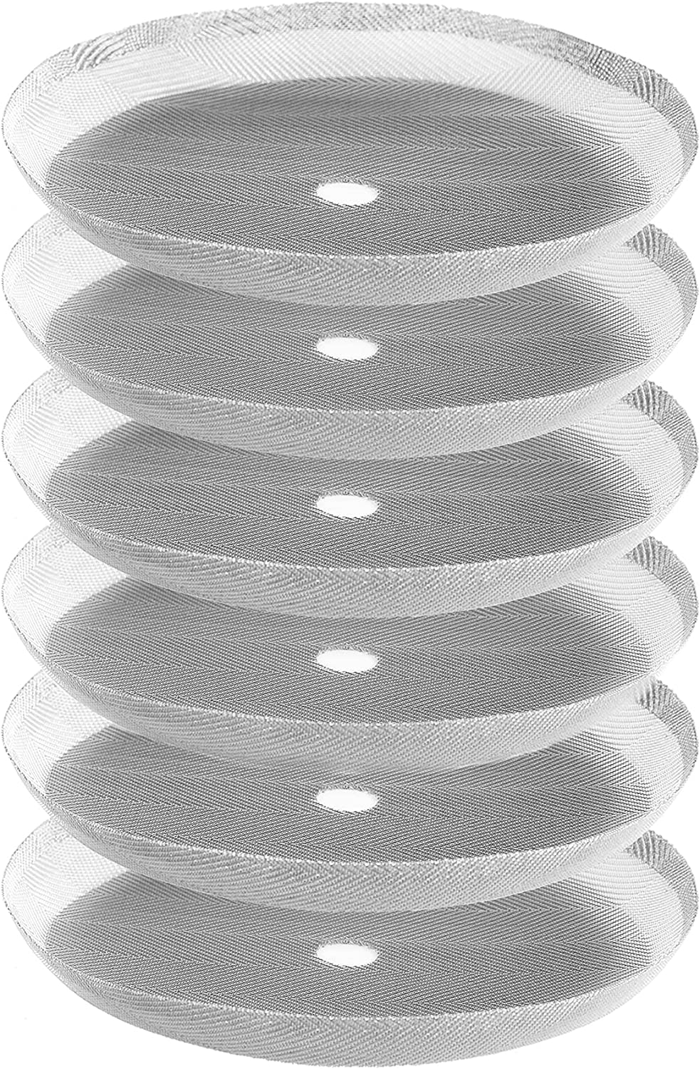 MaxMiuly French Press Strainer for Coffee Press Replacement Filter Sieve for 350 ml / 0.35 L / 3 Cups French Press Coffee Machines, Stainless Steel Mesh Replacement Pack of 6