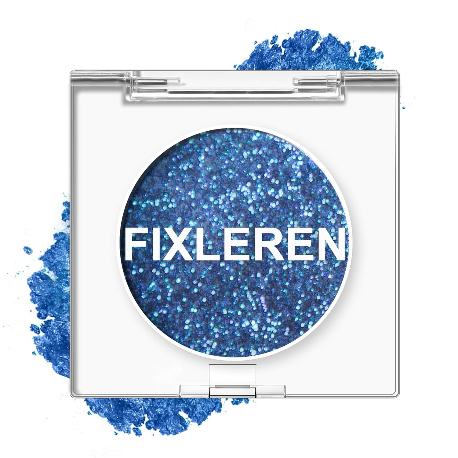 Fixleren Glitter Chameleon Eyeshadow Makeup Palette, Highlighting Eyeshadow, Metallic Changing Long-Lasting Holographic Glitter Multichrome Eyeshadow, Stage/Party Makeup (Dark Blue)