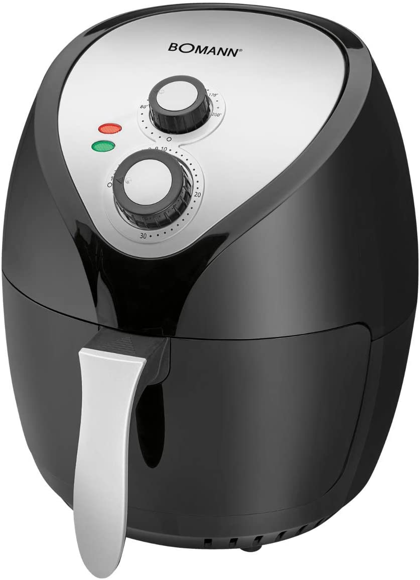 Bomann FR 6002 H CB Hot Air Fryer 3.6 L Fully Adjustable Thermostat 30 Minute Timer with End Signal 2 Control Lights