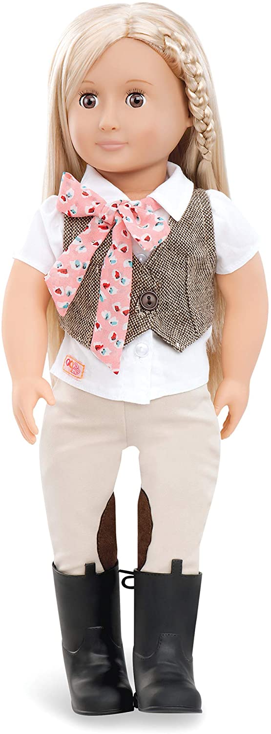Our Generation Bd31062Z Riding Doll W/Tweed Vest, Leah Toy Doll