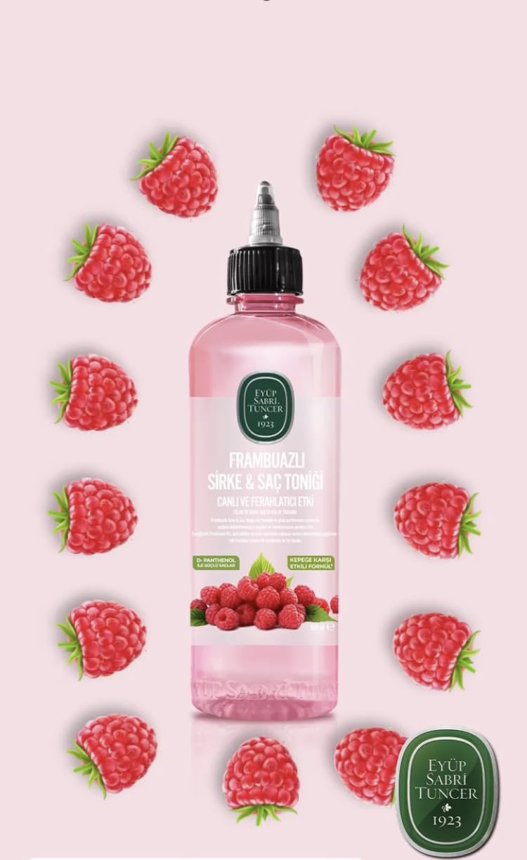 Eyüp Sabri Tuncer Raspberry Vinegar & Hair Tonic 500 ml (2 Bottles)