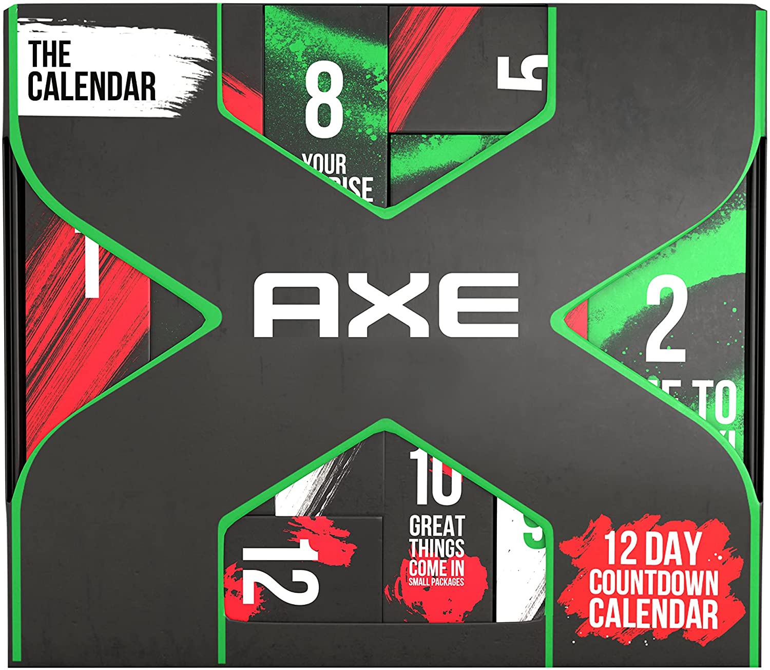 AXE Advent Calendar 2021 Men\'s Advent Gifts Calendar Christmas Calendar Care Advent Calendar for Men Gift Set Gift Idea for Adults with 12 Surprises for 12 Days, ‎multicoloured