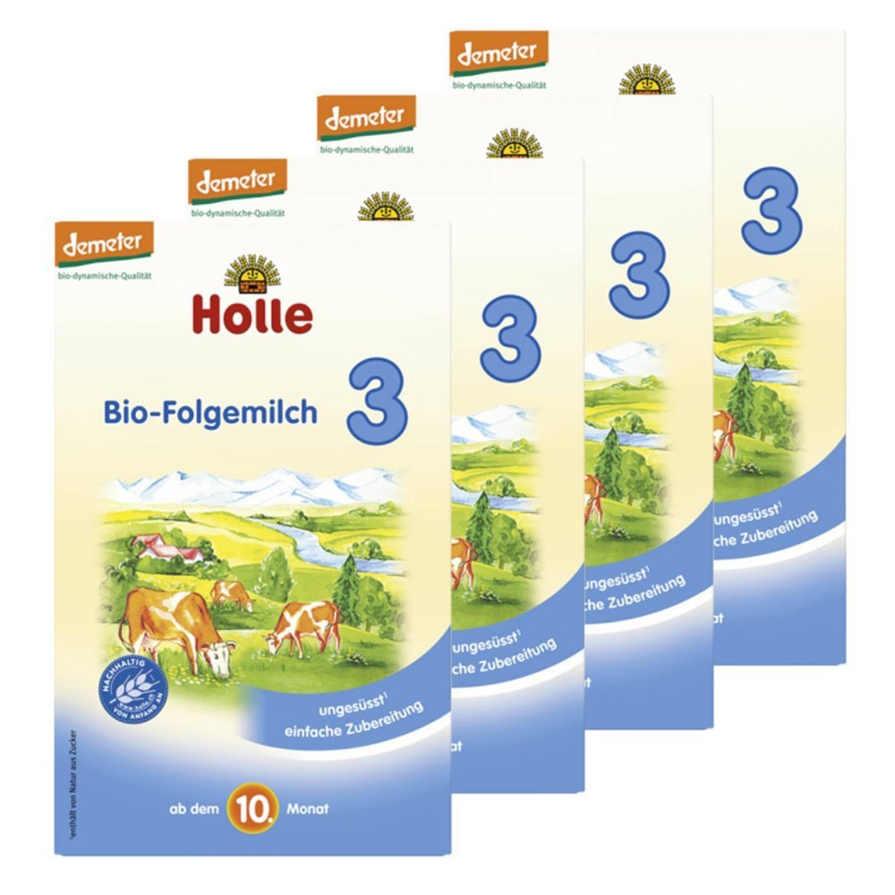 Holle Organic Folge 3 from 10 months + SPF 4 x 600g)