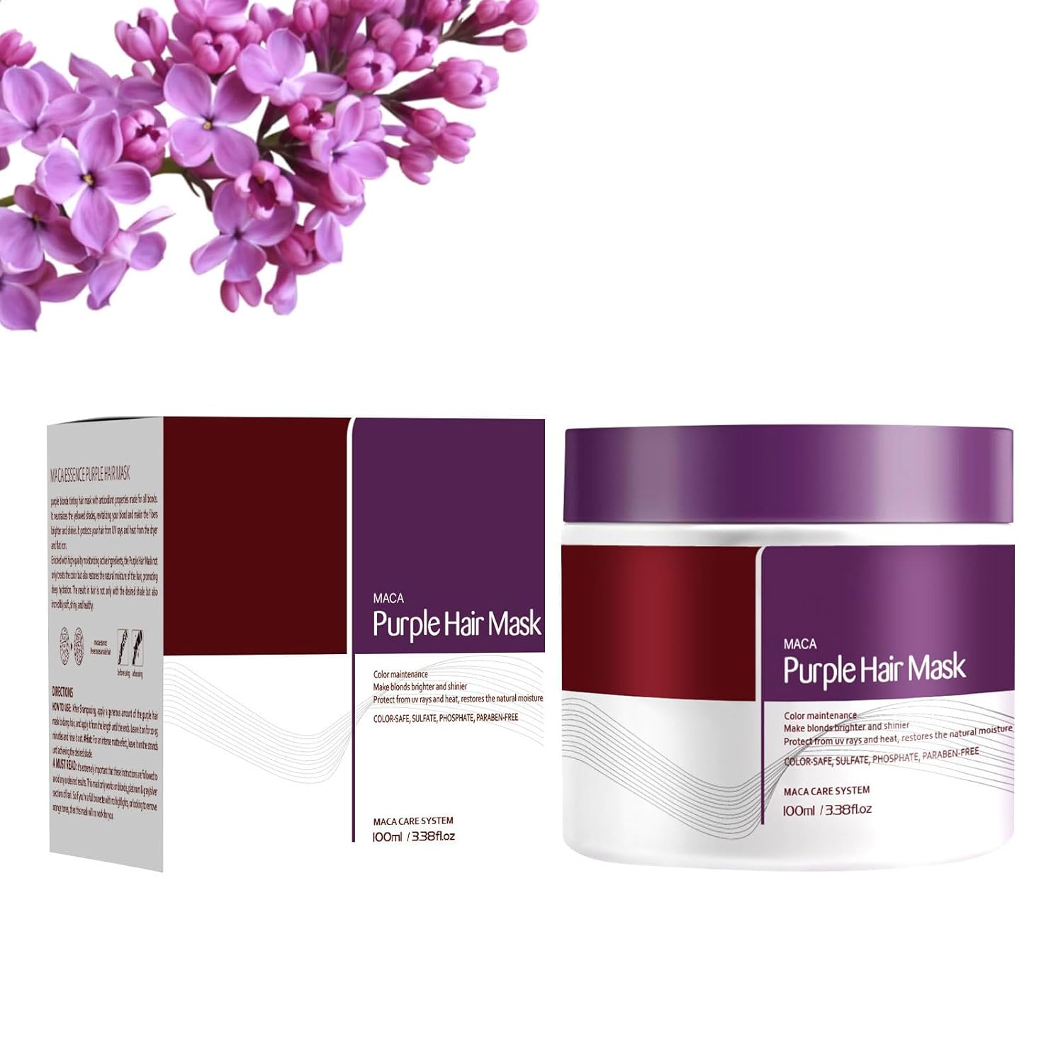 Collagen Hair Treatment Masks, Nourish, Brighten Hair, Repair Strength and Shine, Make Your Hair Soft and Silky, Safe to Use, 100 ml for Dry Hair (1 Piece)