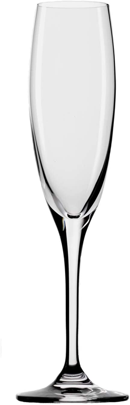 Stölzle Lausitz Vinea champagne flutes 170 ml, set of 6, dishwasher safe, shatterproof, like mouth-blown, elegant crystal glass, high-quality champagne glasses