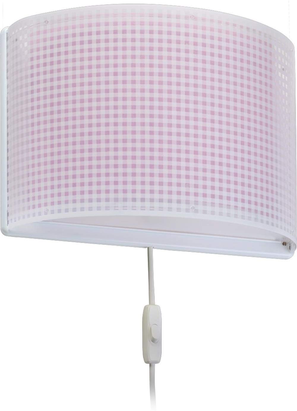 Dalber 60 W Vichy Pink Plastic Wall Light