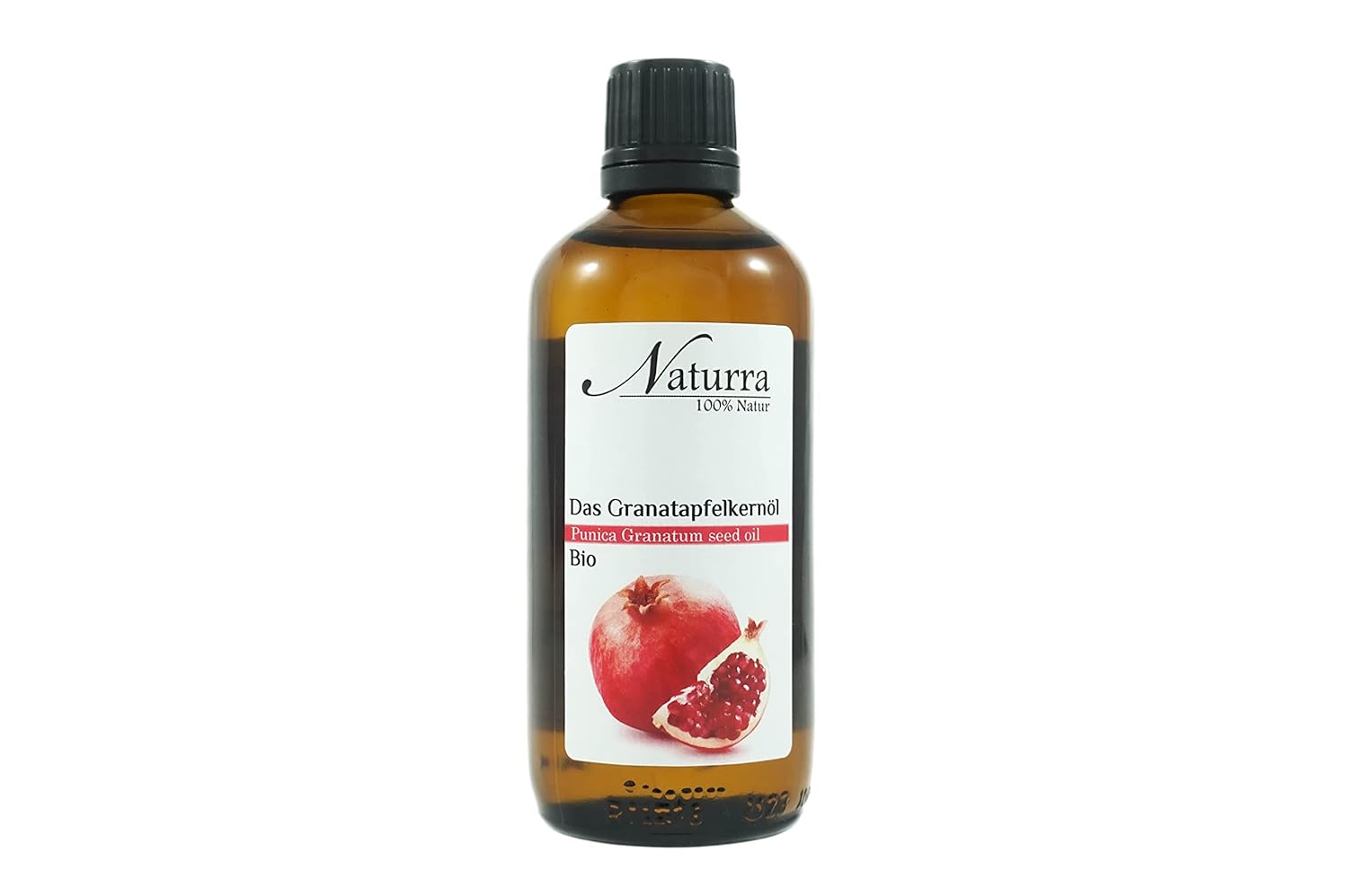 Naturra Pomegranate Seed Oil Organic Cold Pressed 100 ml Glass Unrefined Vegan Body Oil