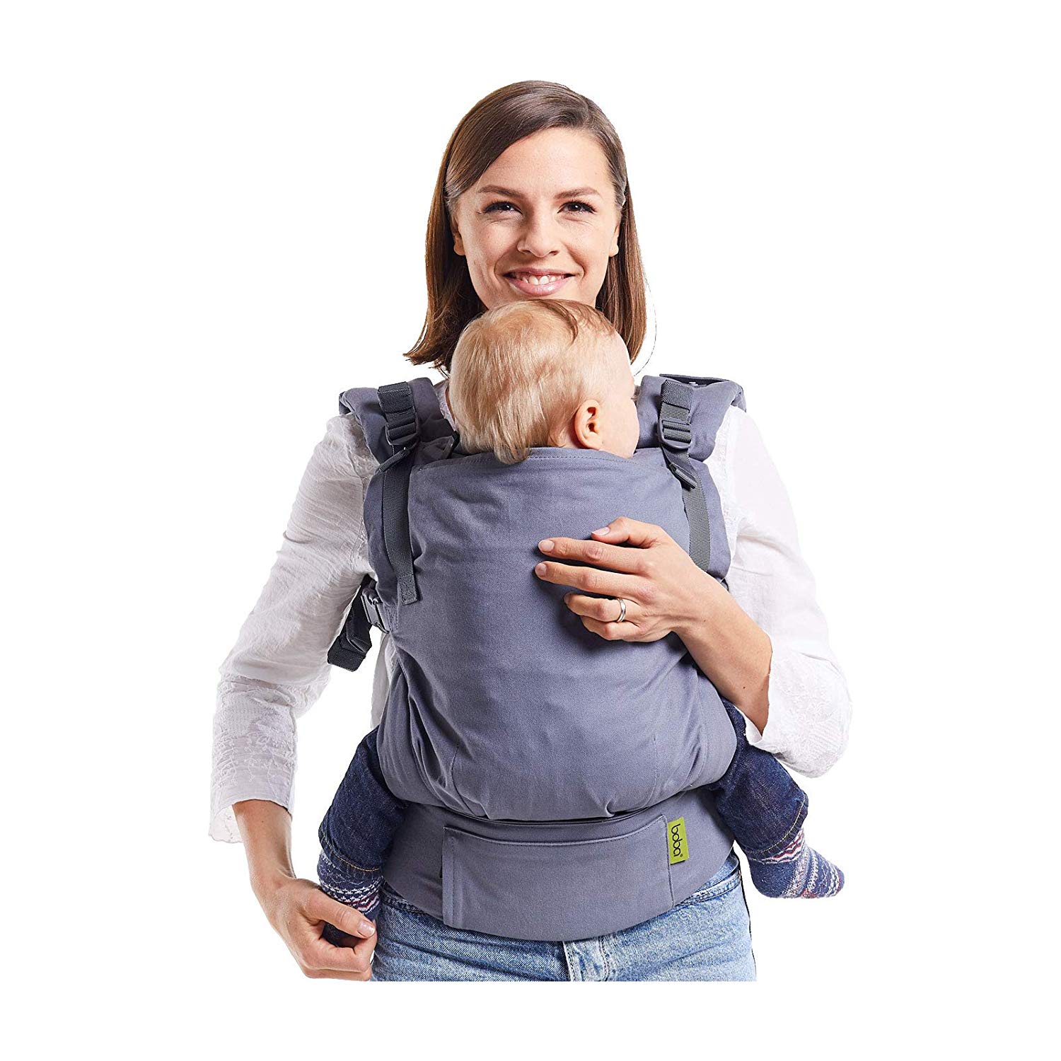 Boba X Baby Carrier for Newborns from Birth Adjustable Baby Belly Carrier Back Carrier (Grey)