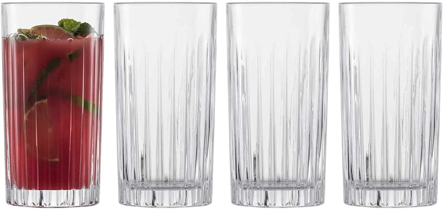 Schott Zwiesel Stage Collection 121880 Long Drink Glasses Set of 4 Size 79 Glass Dishwasher Safe Capacity 440 ml