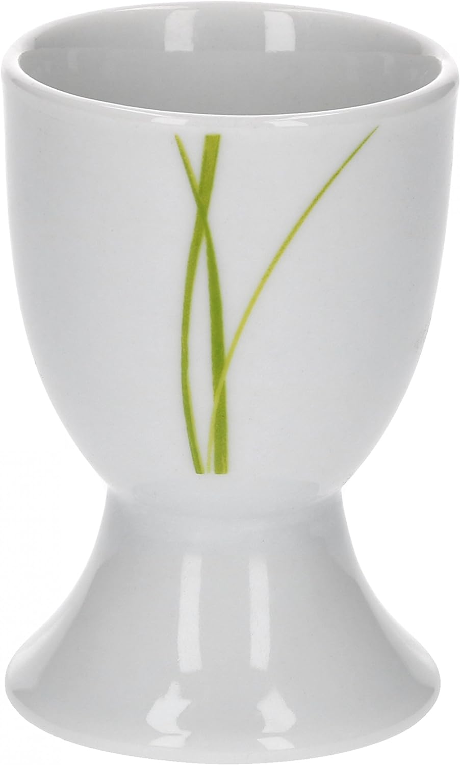Van Well Bali Set of 6 Egg Cups Round Diameter 4.8 cm Height 7.0 cm Line Decoration Elegant Branded Porcelain