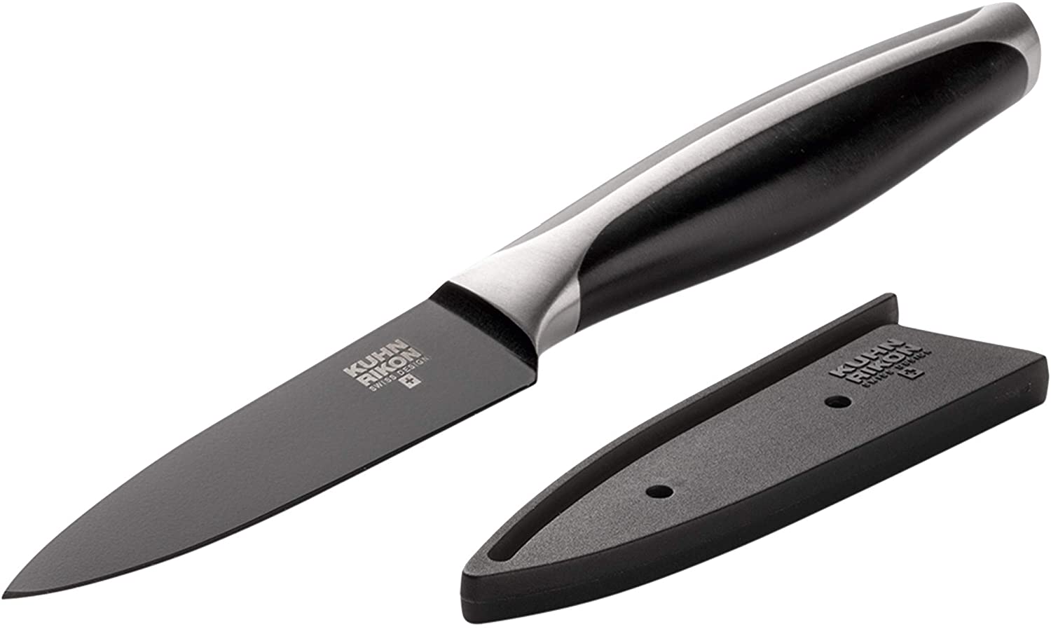 Kuhn Rikon 24012 Black Peak Vegetable Knife, Black
