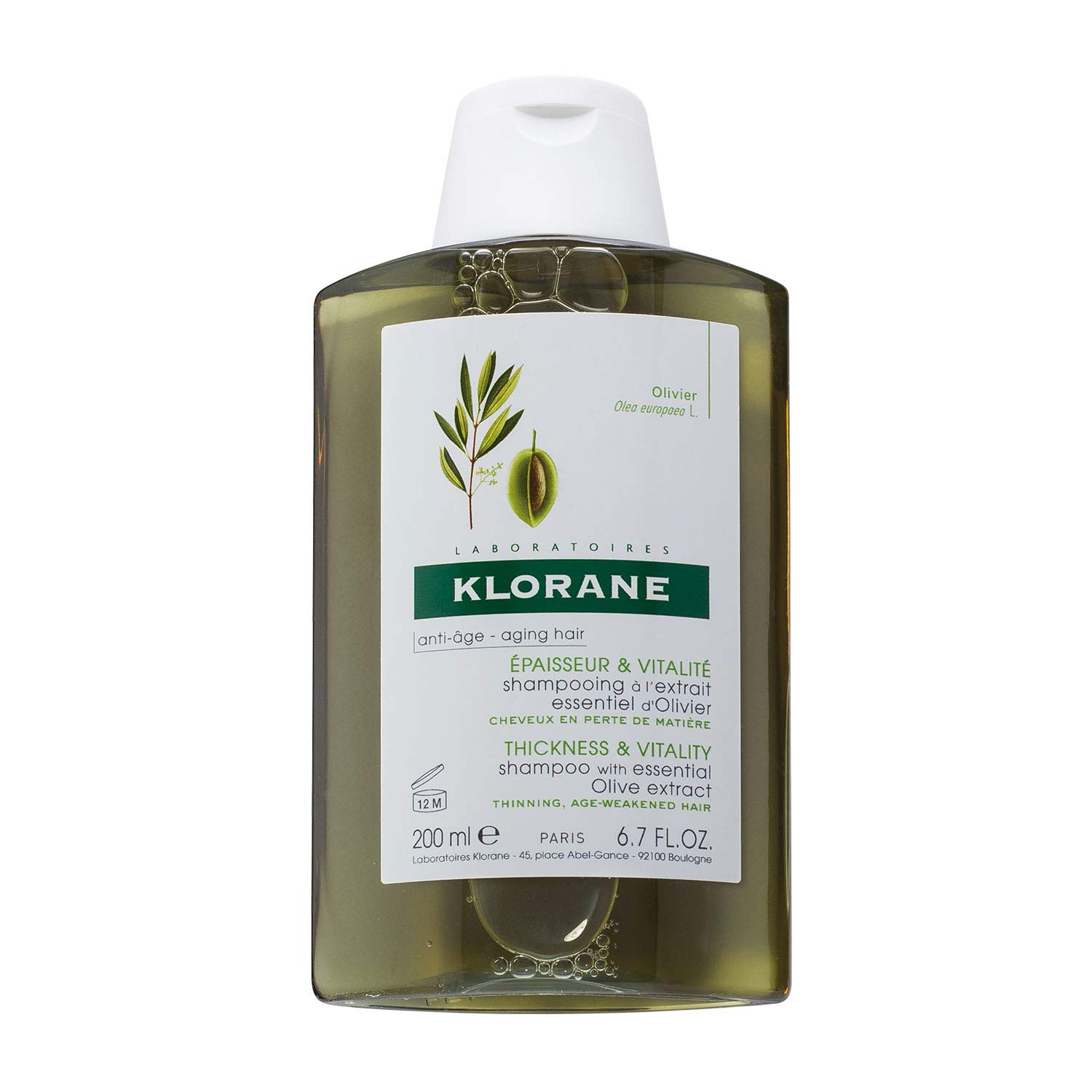 Klorane Shampoo 1 Pack (1 x 200 ml), ‎schwarz