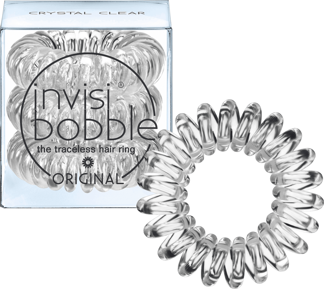 invisibobble Haargummi Original Crystal Clear, 3 St