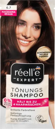 réell‘e EXPERT Tinting shampoo 6.7 Macadamiabraun, 25 ml