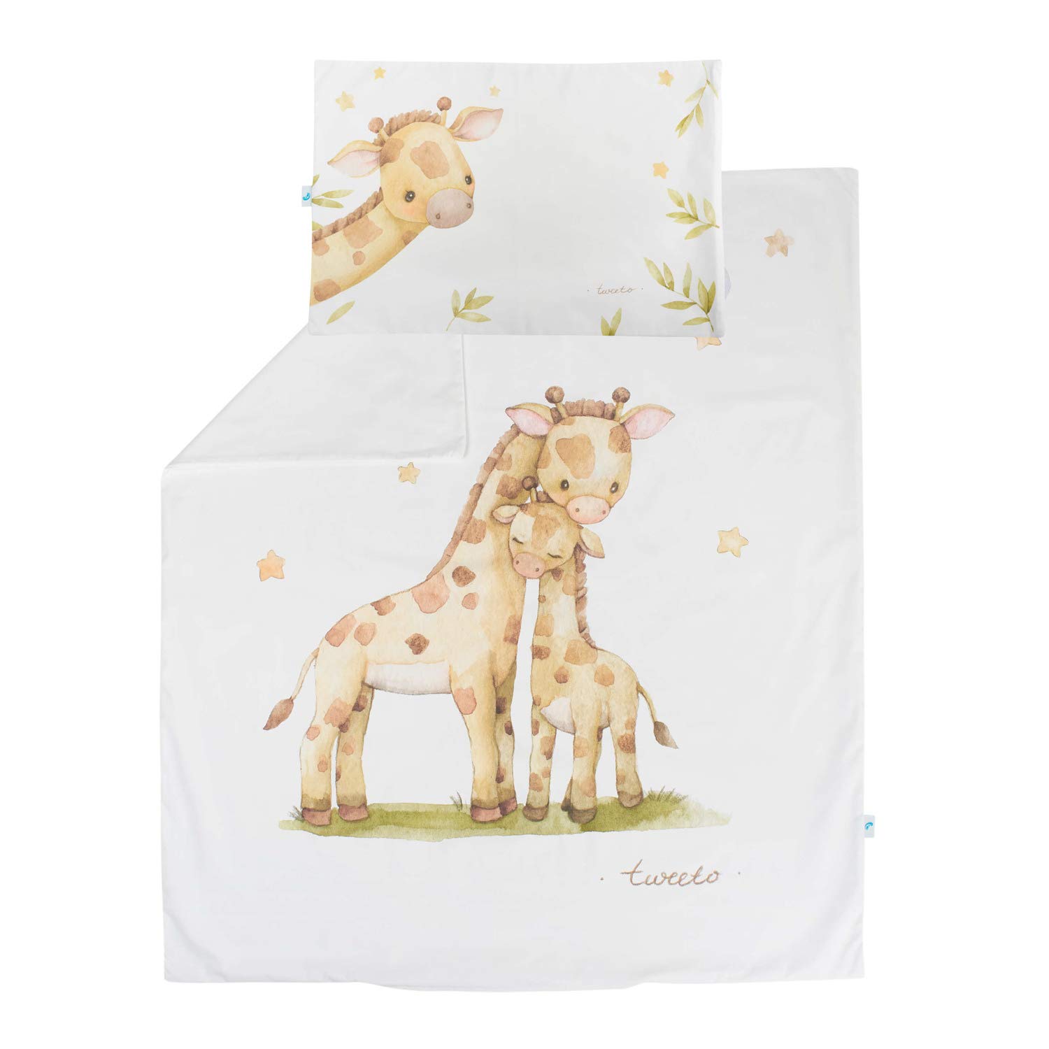 Safari Childrens Bed Linen Set 2-Piece By Tweeto Blanket + Pillow Baby Bed