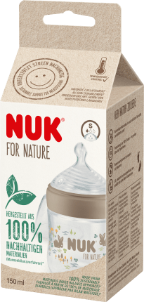 NUK Babyflasche for Nature Silikon, Gr. S, braun, 0-6 Monate, 150ml, 1 St