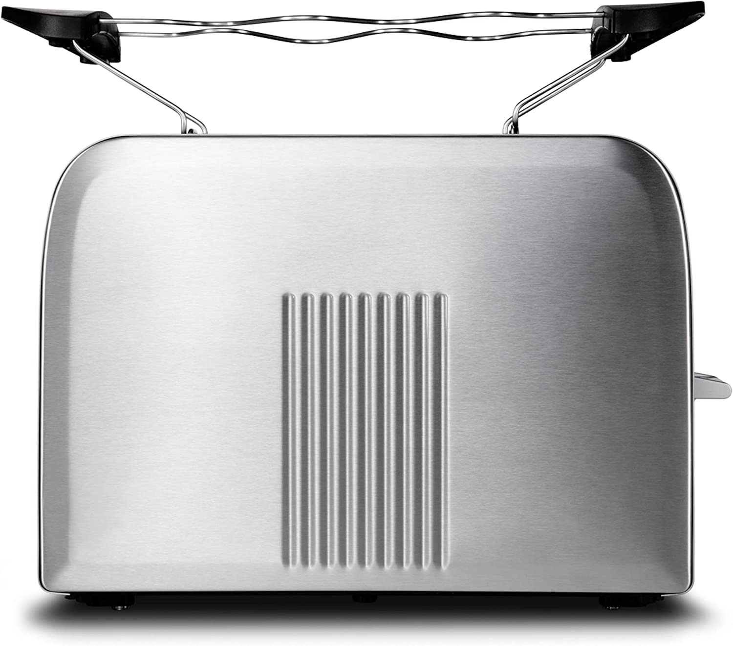 MEDION MD 16232 Stainless Steel Toaster (870 Watt, Warm-up, Defrost and Stop Button, Browning Level Control, Stainless Steel Housing) Silver