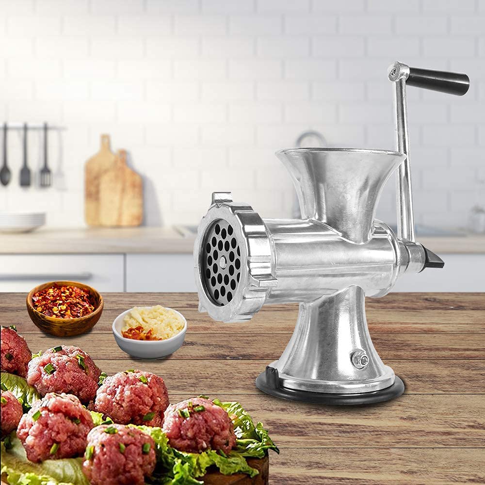 U/N Manual Meat Mincer for Food, Stainless Steel Meat Mincer, Simple and Easy to Clean, Used for Pork, Beef, Sausage, Light Mushrooms