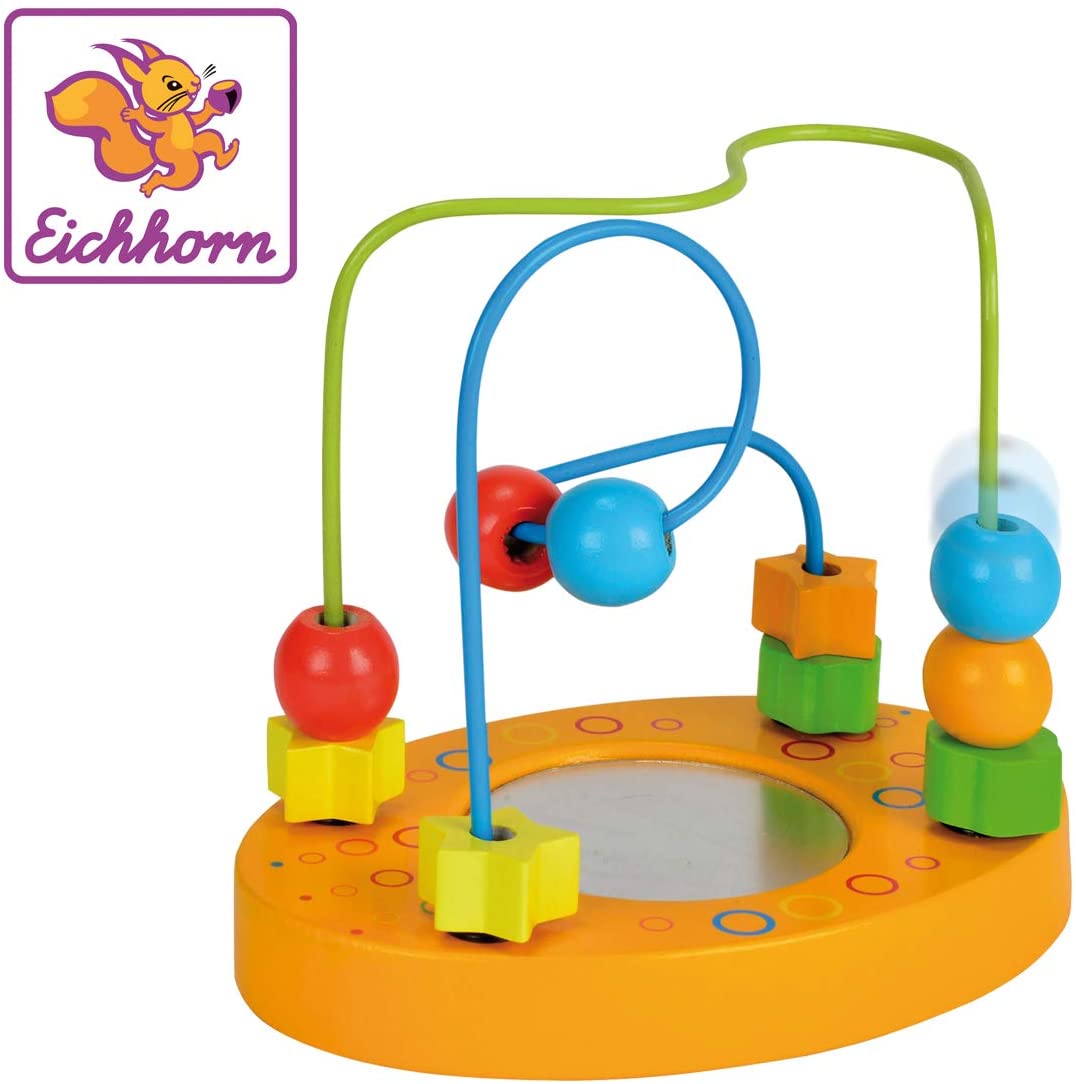 Eichhorn Motor Skills Bow 9 x 14 x 14 cm with Mirror 2 Bows with Various Elements
