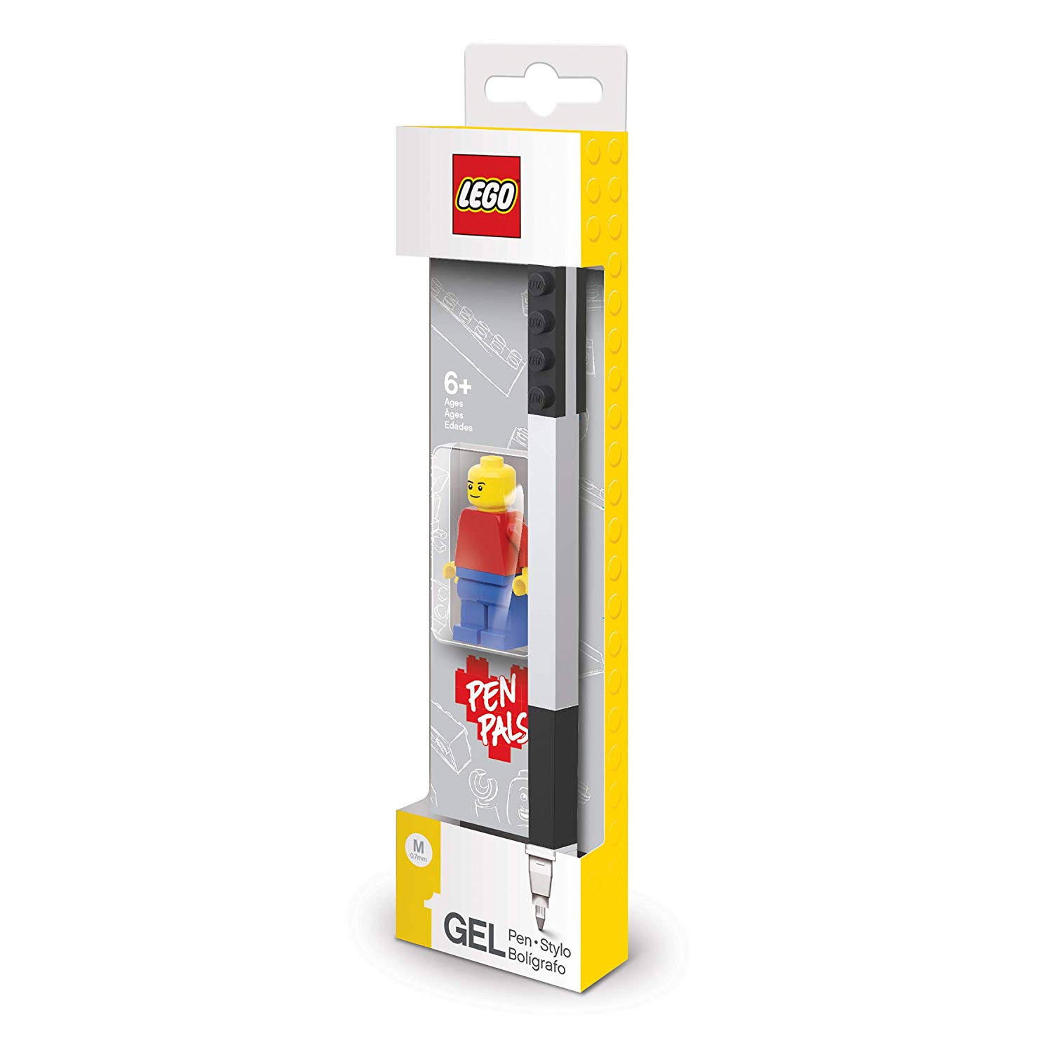 Lego Gel Pen - Black + Minifigures