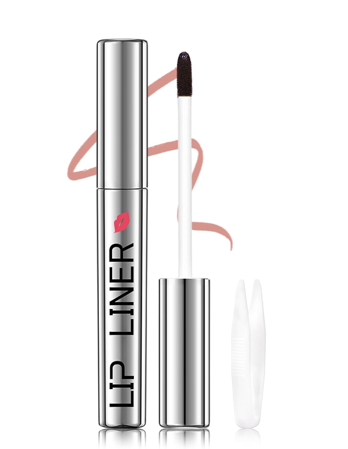 Erinde Peel Off Lip Stain, Matt Peel Off Lip Liner, Waterproof Long-Lasting Removable Lip Ink, Liquid Lip Liner Tattoo Highly Pigmented - 2.5 ml