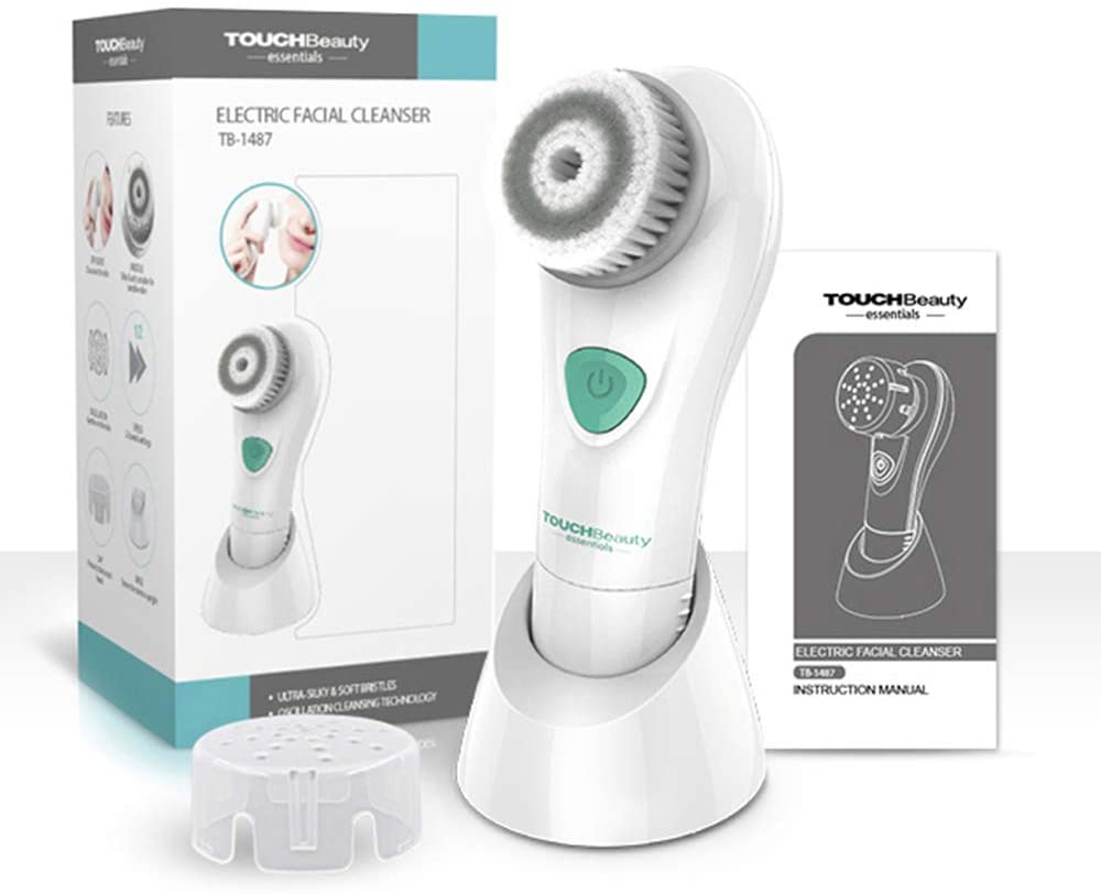 TOUCHBeauty Electric Facial Cleansing Brush (Green), ‎green