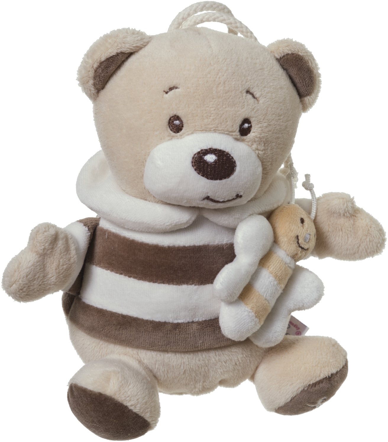 Bieco Music Box Bear Bubu, 20 cm | Baby Music Box | Sleep Aid Babies | Baby Music | Music Box Baby | Baby Sleep | Cuddly Toys for Babies | Sleep Aid Children | Baby Toy from 0 Months