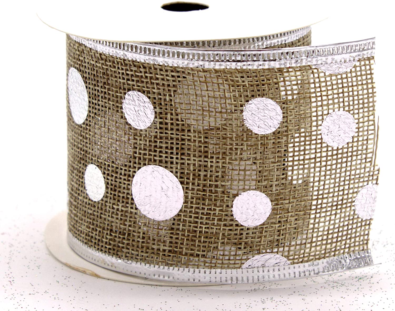 Daro Decorative Ribbon 6.3 Cm X 2.7 M In Grey Or Natural - Pack Of 1 Or 3 P
