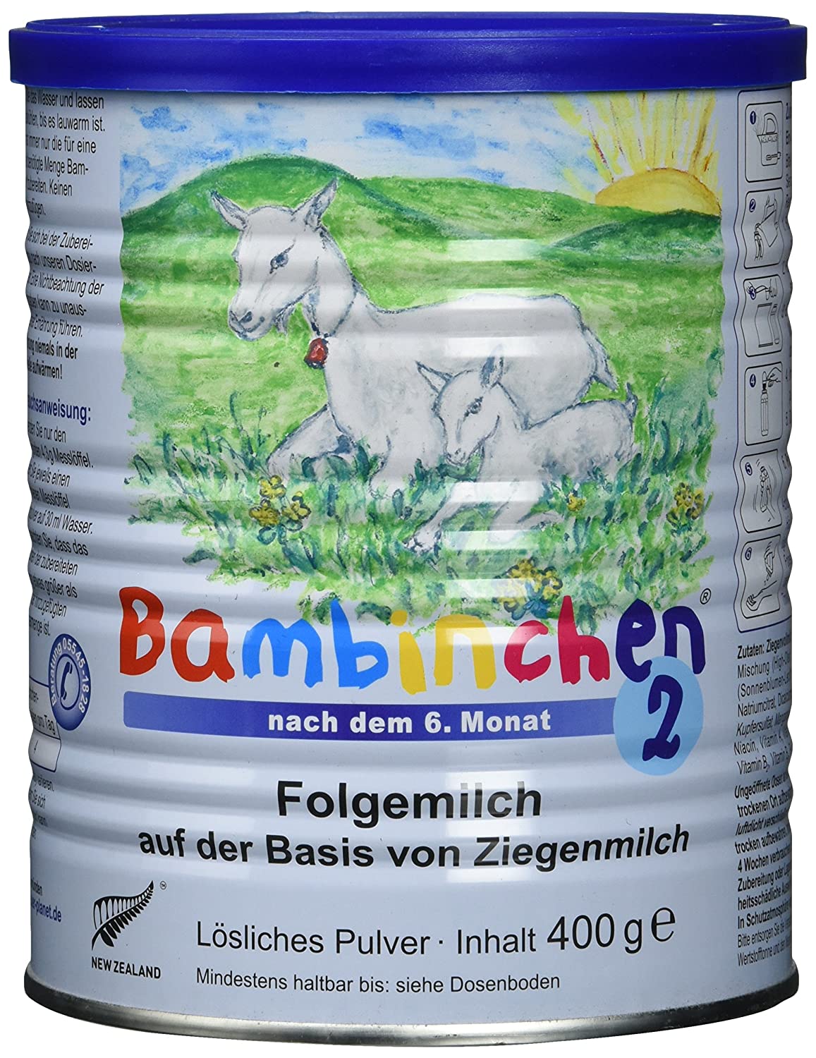 Säuglingsnahrung Bambinchen 2 mit gesunder Ziegenmilch