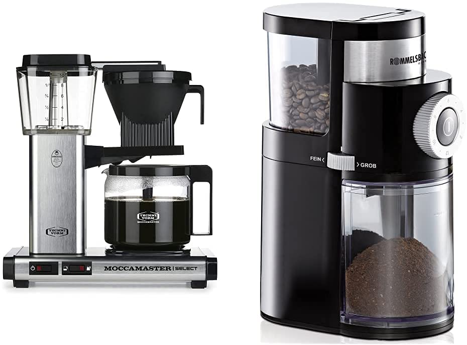 Moccamaster 53979 KBG Select Filter Coffee Machine, Aluminium, 1.25 Litres,
