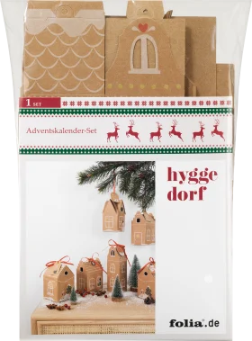 Dekorieren & Einrichten DIY Advent calendar paper boxes, houses, 1 pc