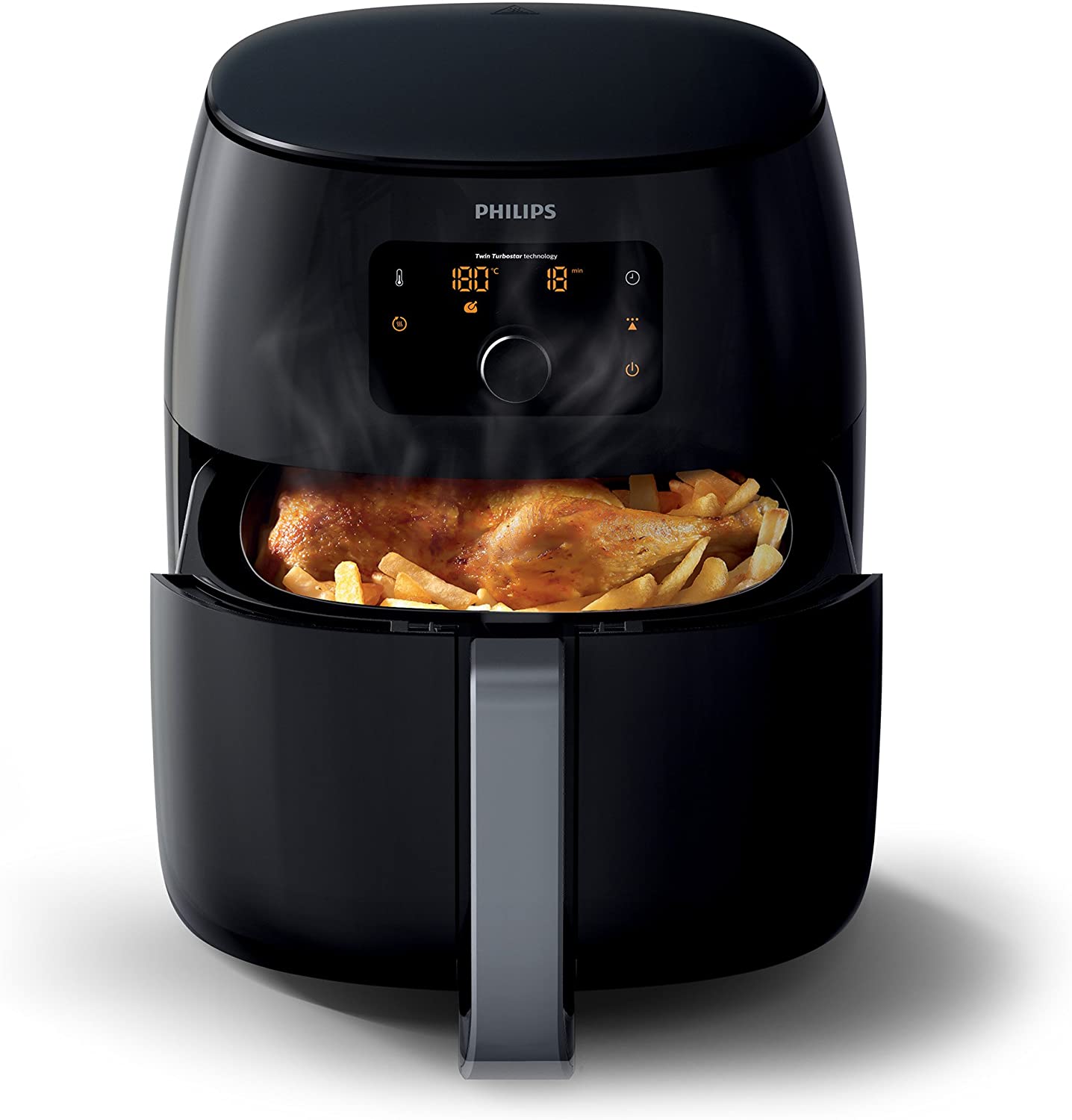 Philips Airfryer Hot Air Fryer (without Oil, Digital Display) Black