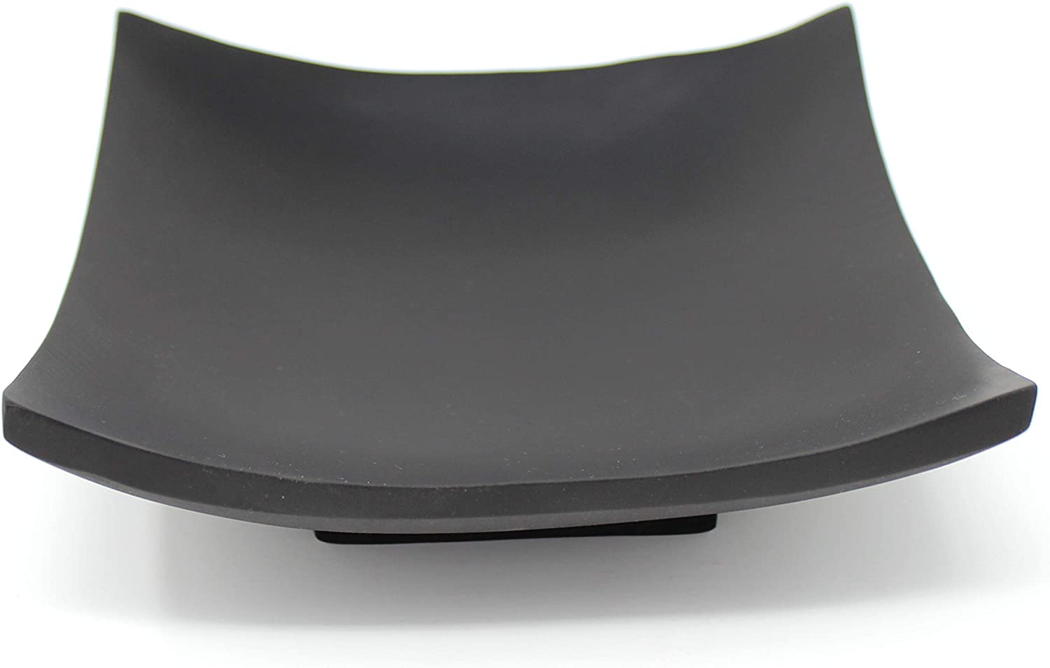 Trendy Wood & Light Square Black Wooden Bowl Decorative Bowl Wood Bowl Decoration Christmas (Black)