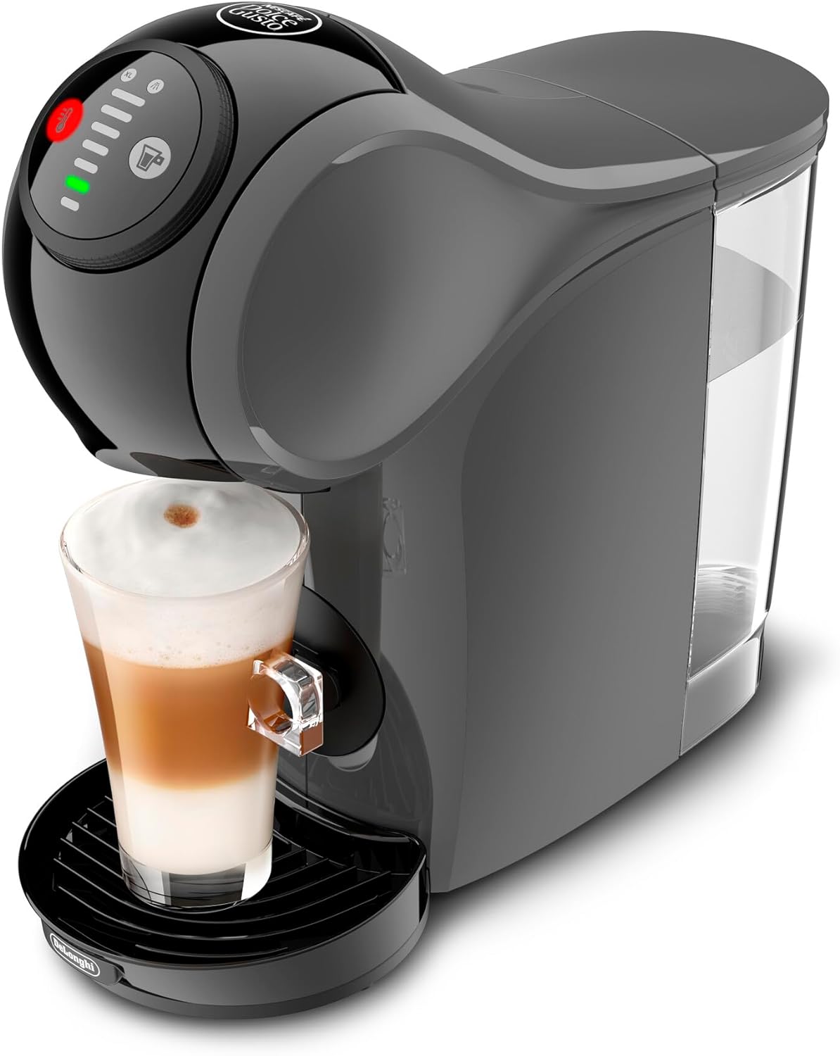 De Longhi De\'Longhi Nescafé Dolce Genio S EDG225.A, Coffee Machine with Compact Design, Automatic Shut-Off, XL Function, Hot and Cold Pressure 15 Bar, 1500 W, Anthracite