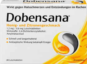 Dobensana Honig- und Zitronengeschmack Lutschtabletten, 24 St